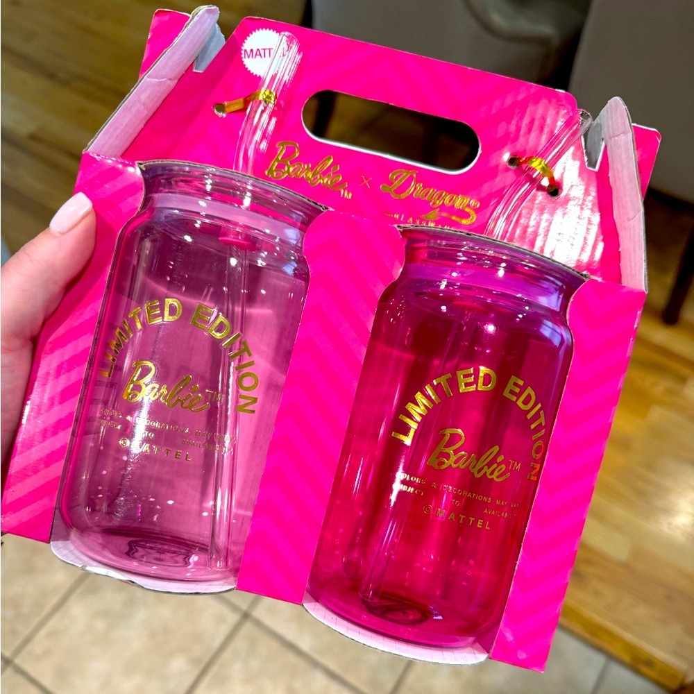 MATTEL Barbie x Dragon limited edition glassware